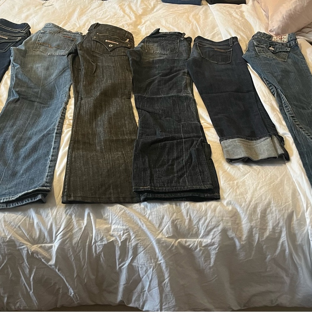 Designer jeans…jeans, jeans! Hudson, True Religion, Joe’s Jeans, etc!